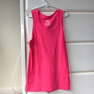 Ribbed Pink Tank Top